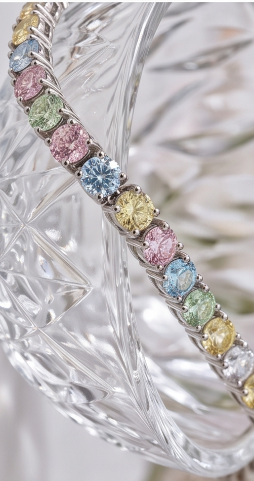 Pastels Tennis Bracelet