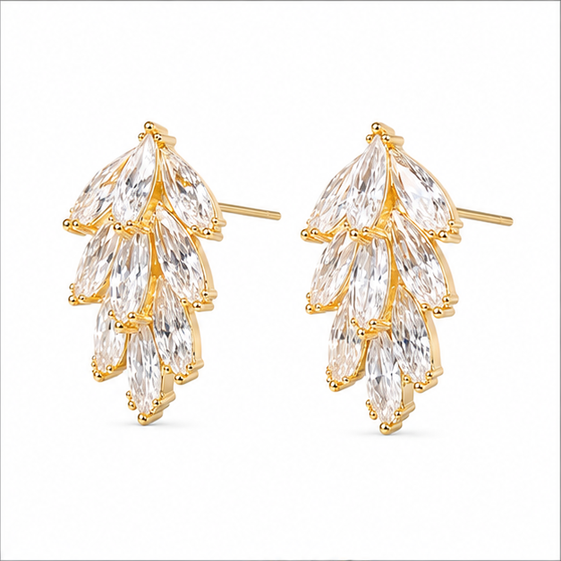 Diamond Cocktail Stud Earring