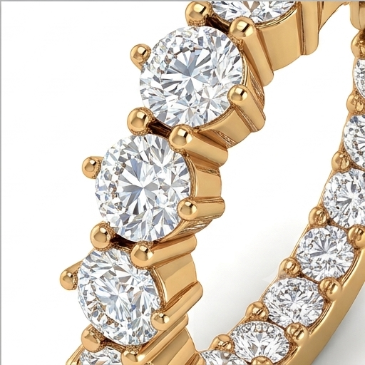 Classic Diamond Hoop Earring