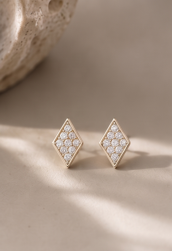Mini Diamond Stud Earring
