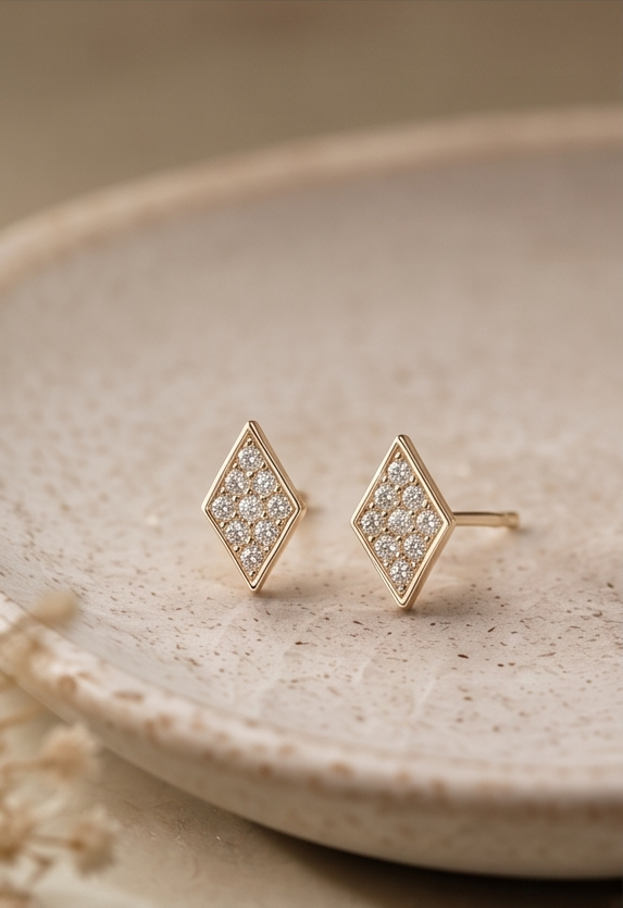 Mini Diamond Stud Earring