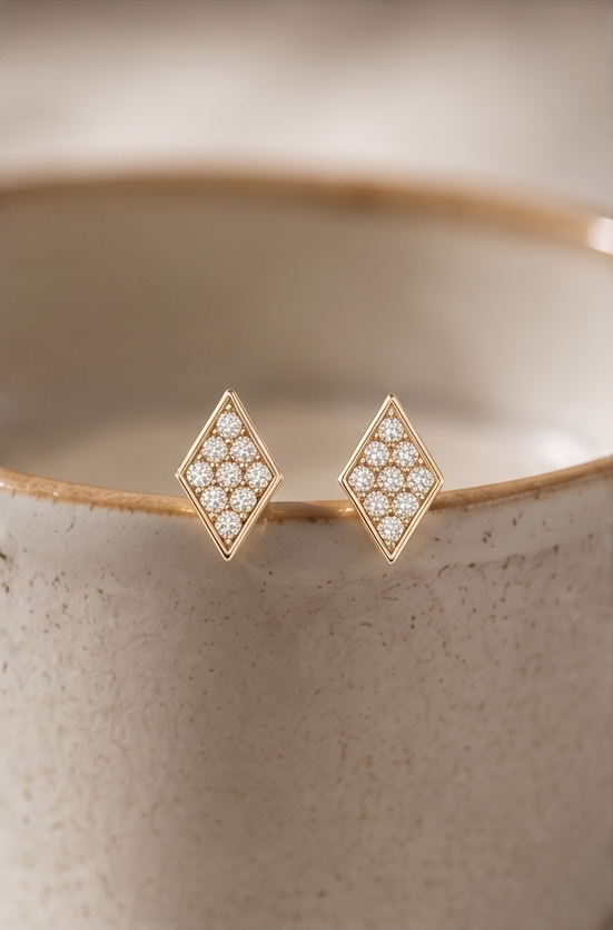 Mini Diamond Stud Earring