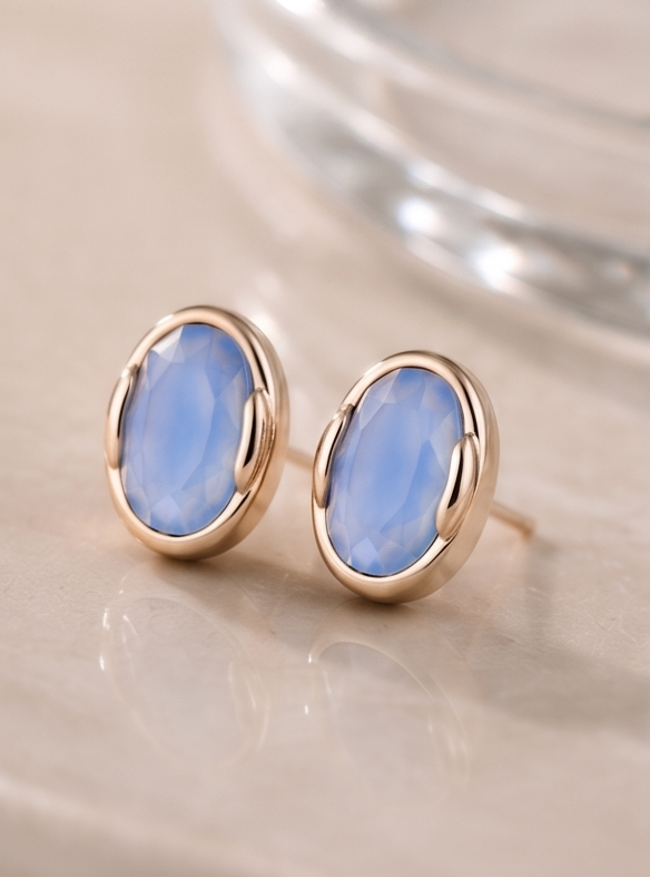 In the Blues Stud Earring