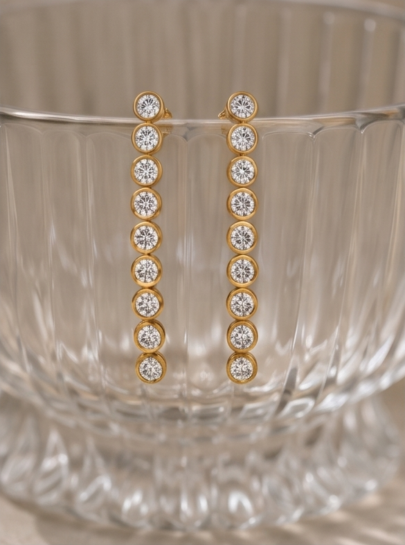 Diamond Drop Earring