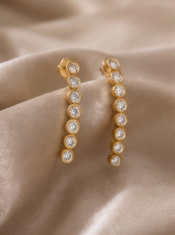 Diamond Drop Earring