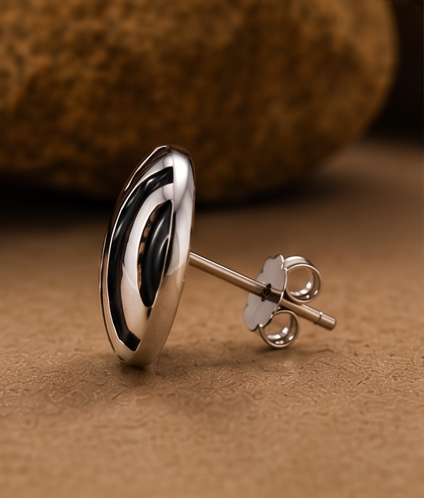 Zebra Stud Earring