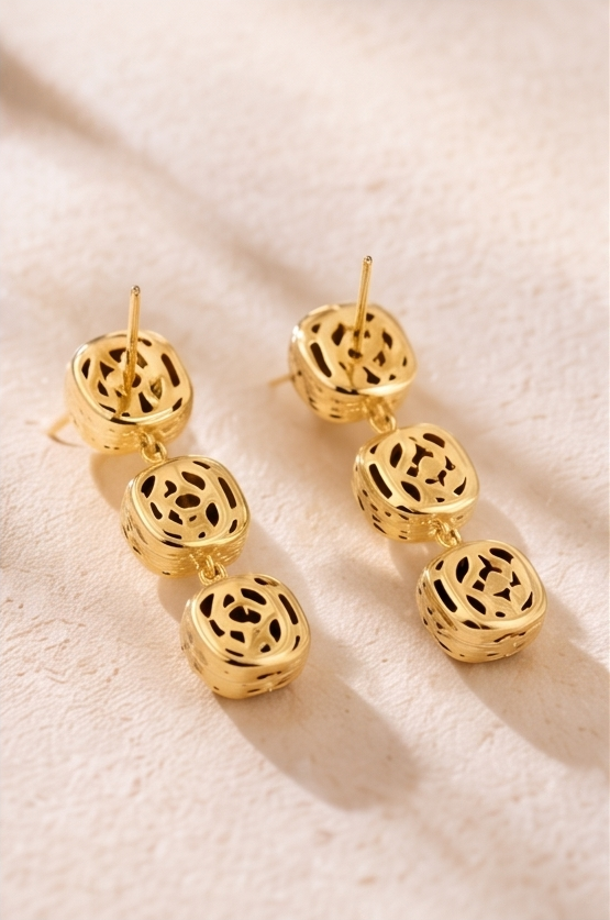 Green Drop Earring