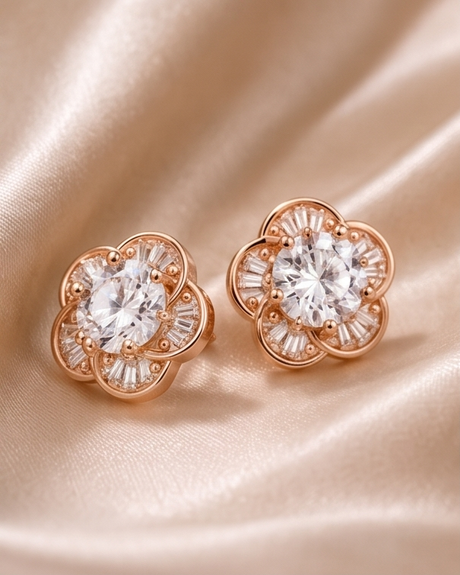 Blossom Halo Stud Earrings
