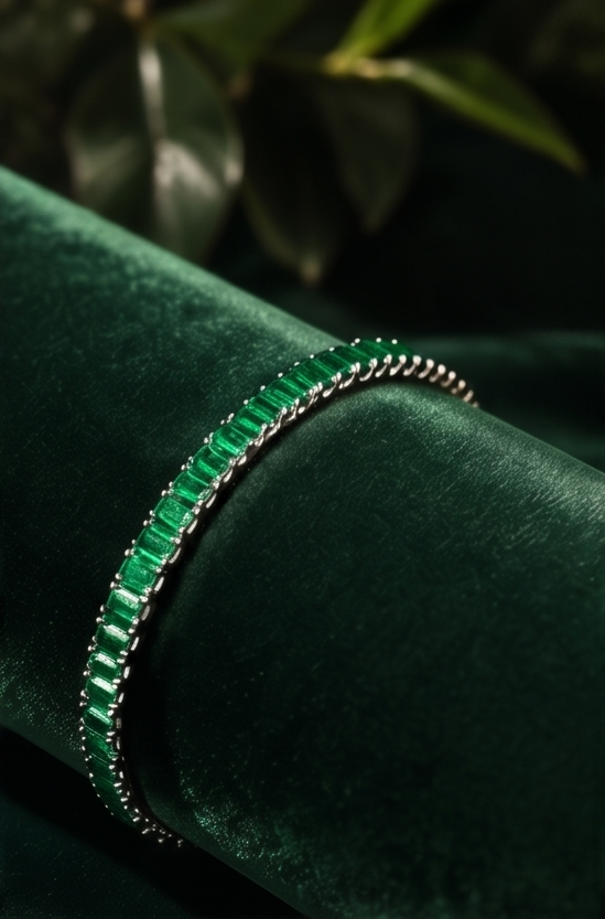 Emerald Tennis Bracelet