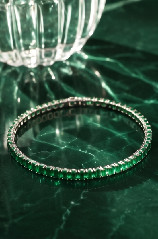 Emerald Tennis Bracelet