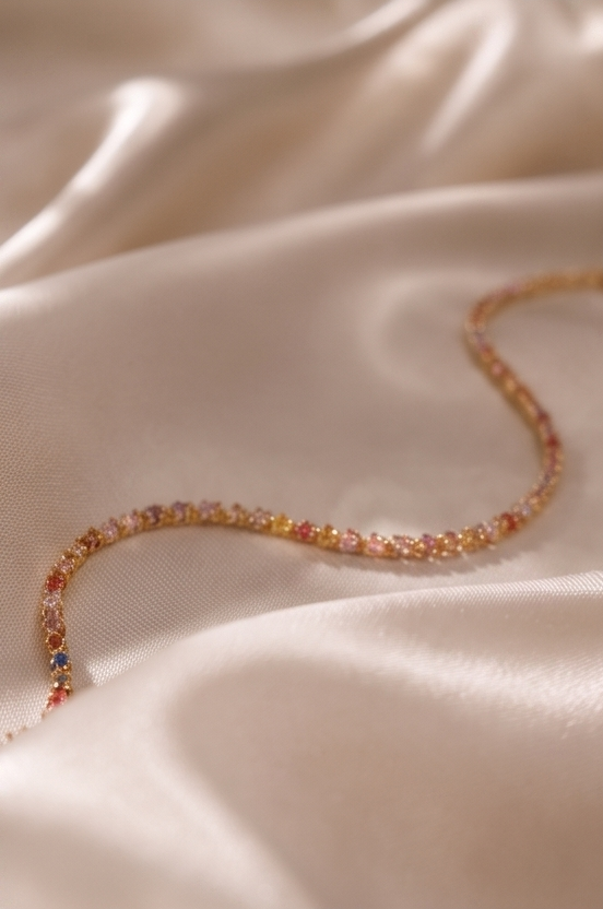 Rainbow Tennis Bracelet