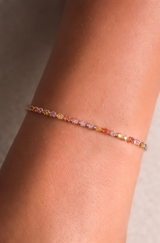 Rainbow Tennis Bracelet