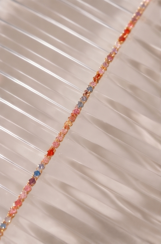 Rainbow Tennis Bracelet