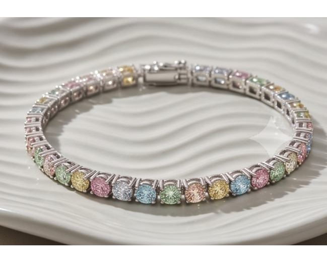 Pastels Tennis Bracelet