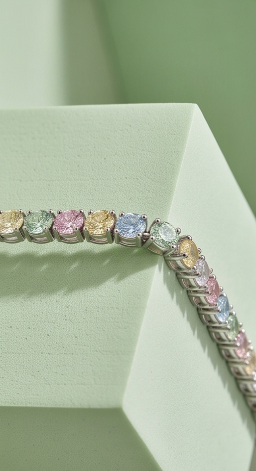 Pastels Tennis Bracelet
