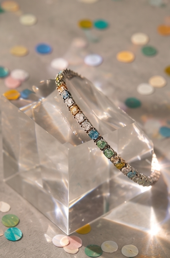 Pastels Tennis Bracelet