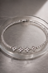 Four Clover Tennis Bracelet