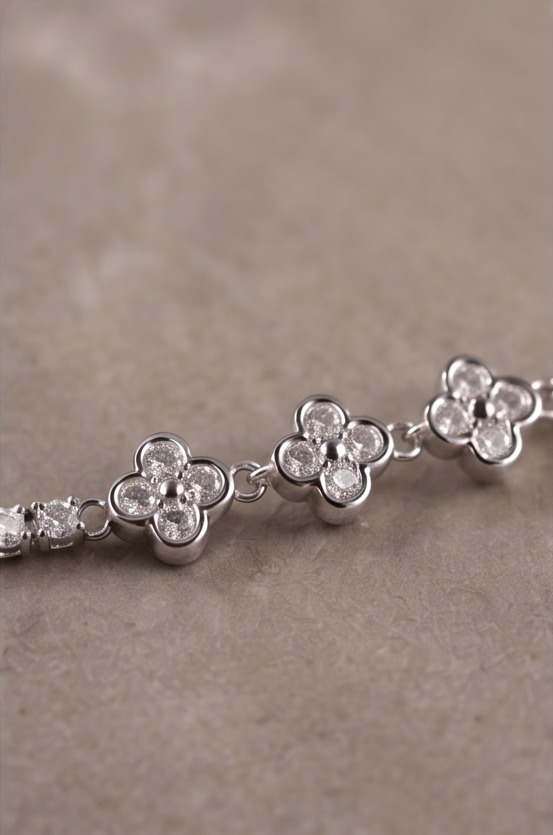 Four Clover Tennis Bracelet