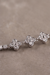 Four Clover Tennis Bracelet