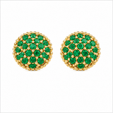 Green Burst Stud Earring