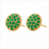 Green Burst Stud Earring