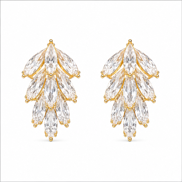 Diamond Cocktail Stud Earring