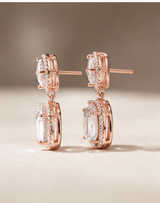 Cushion Diamond Drop Earring