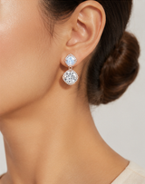 Cushion Diamond Drop Earring