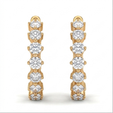 Classic Diamond Hoop Earring