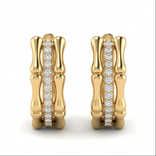 Bamboo Hoop Earring