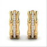 Bamboo Hoop Earring
