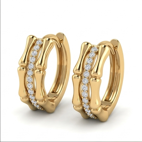 Bamboo Luxe Hoop Earrings