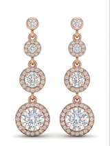 Long Diamond Drop Earring