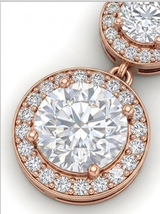 Long Diamond Drop Earring