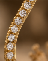 Wave Diamond Stud Earring