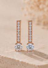 Classic Diamond Bar Baali Earring