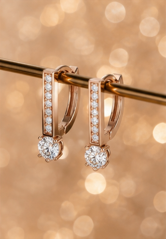 Classic Diamond Bar Baali Earring