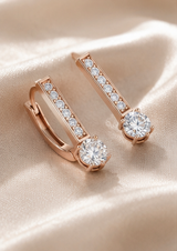 Classic Diamond Bar Baali Earring