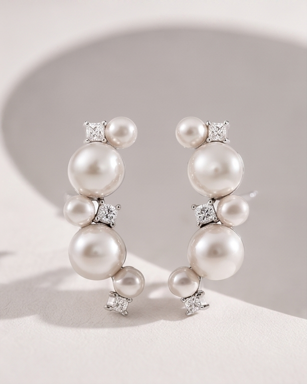 Peral Burst Stud Earring