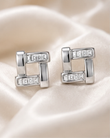 Cushion Stud Earring