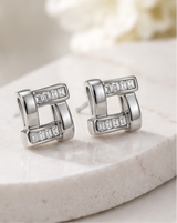 Cushion Stud Earring
