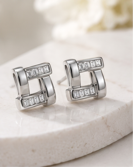 Link Luxe Stud Earrings