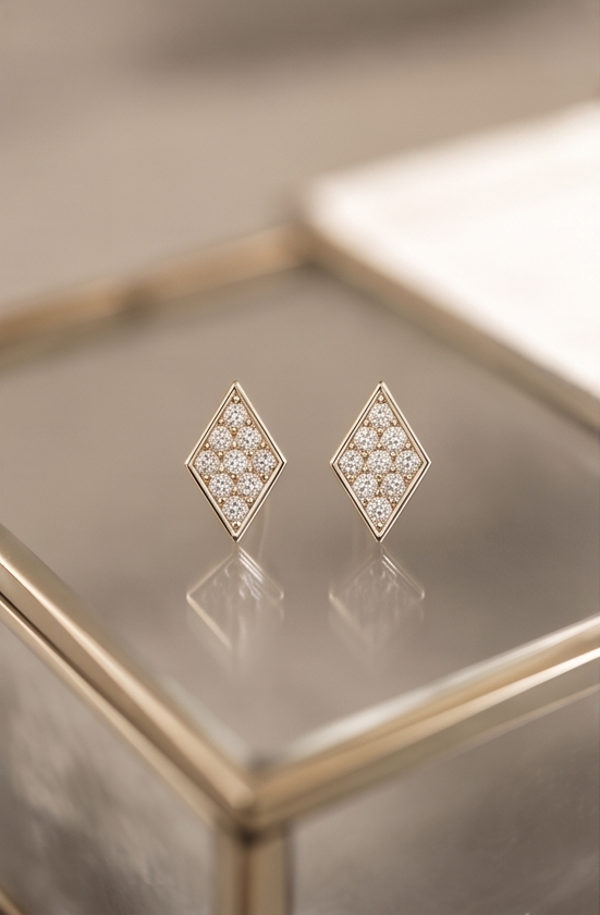 Mini Diamond Stud Earring