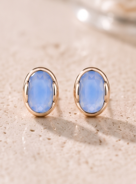 In the Blues Stud Earring