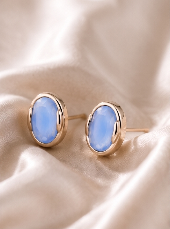 In the Blues Stud Earring