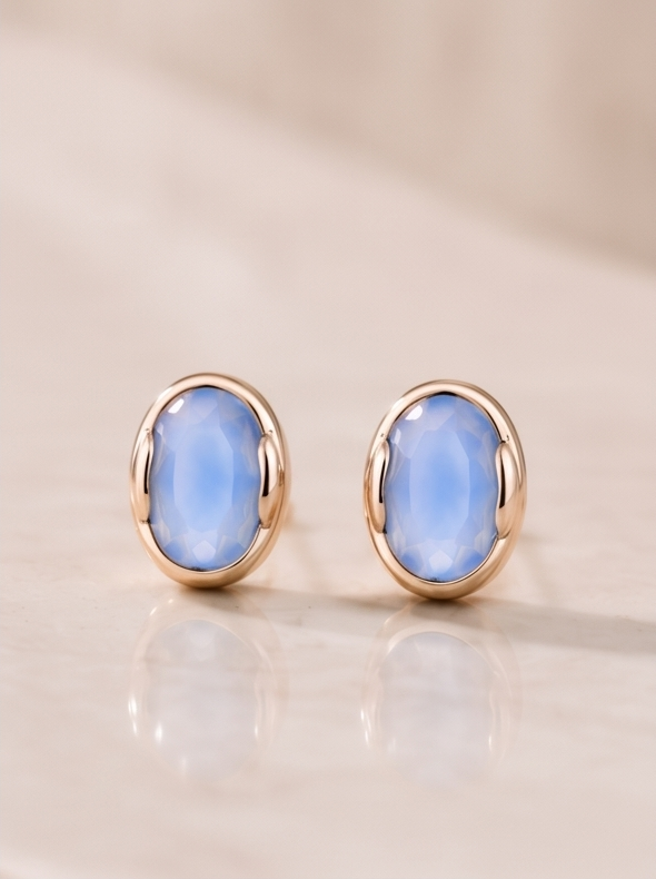 In the Blues Stud Earring