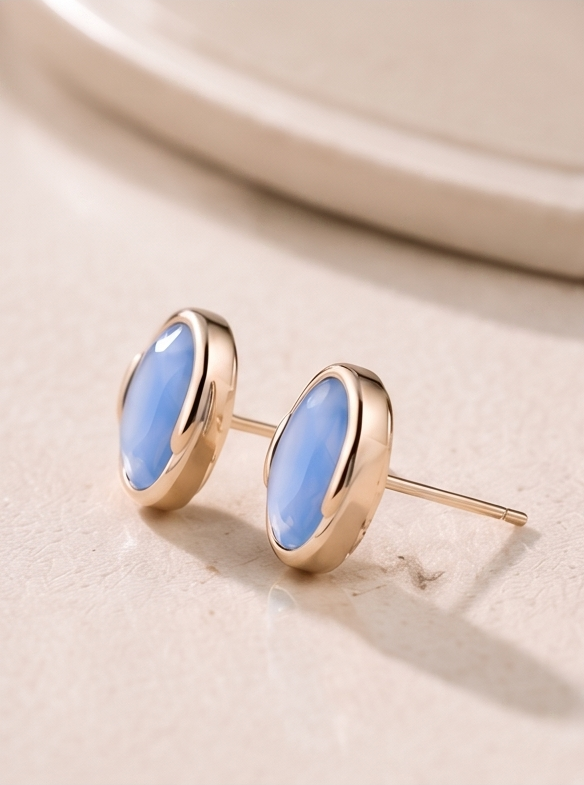 In the Blues Stud Earring