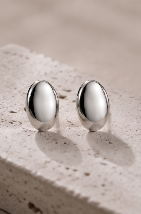 Silver Stud Earring