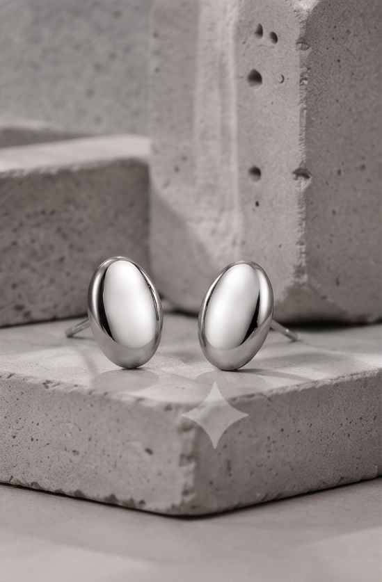 Silver Stud Earring