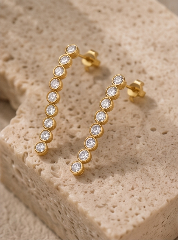 Diamond Drop Earring